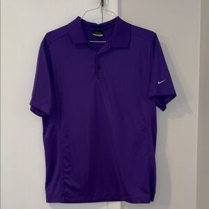 Nike golf dri-fit polo shirt purple - large
